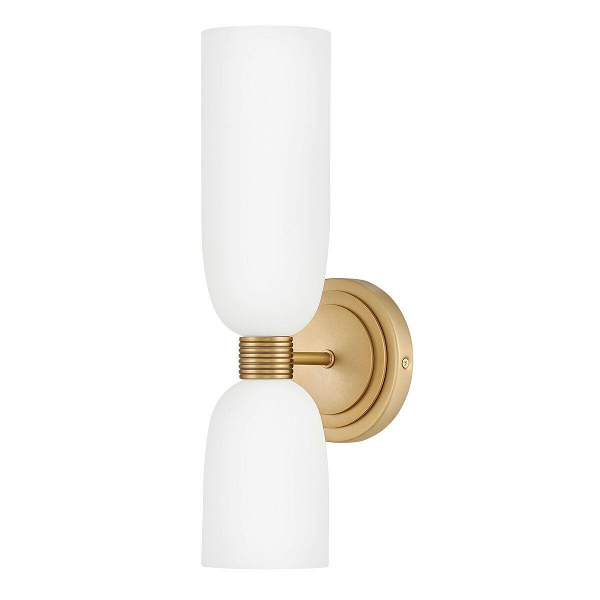 BADEZIMMER-WANDLEUCHTE Tallulah  37,3/12/14,5 cm  - Messingfarben, KONVENTIONELL, Glas/Metall (37,3/12/14,5cm) - Elstead Lighting