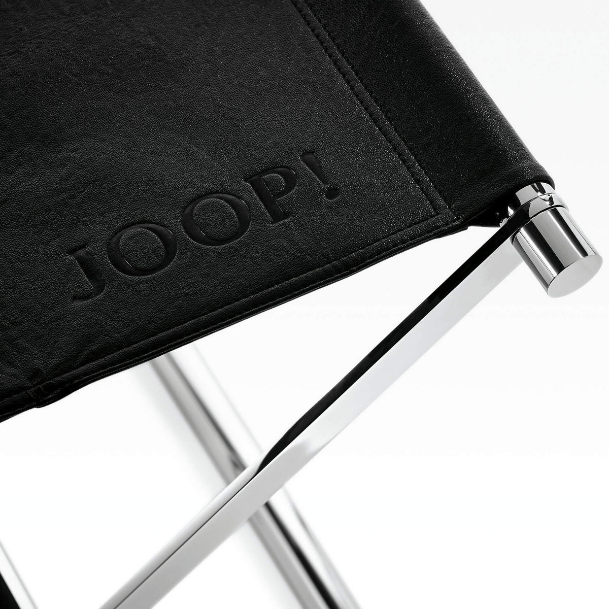 BADHOCKER - Chromfarben/Schwarz, Basics, Kunststoff/Textil (34,5/45/45cm) - Joop!