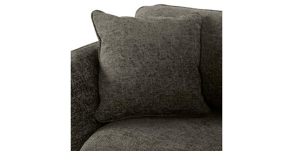 BIGSOFA Chenille Dunkelgrau  - Dunkelgrau/Schwarz, KONVENTIONELL, Textil/Metall (215/70/98cm) - Carryhome