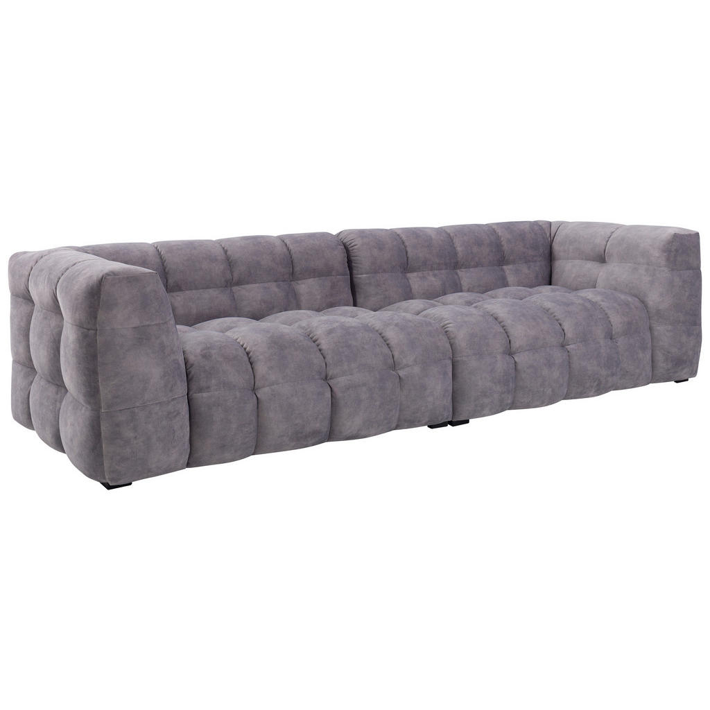 Thumbnail - Xxxl Viersitzer-Sofa, Hellgrau, Textil, Eiche, massiv, 3-4-Sitzer, 282x68x105 cm, Armteil links, rechts, Wohnzimmer, Sof...