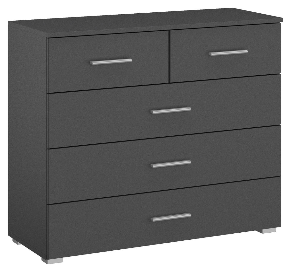 KOMMODE 93/81/42 cm  in Grau  - Alufarben/Grau, Basics, Holzwerkstoff/Kunststoff (93/81/42cm) - Xora