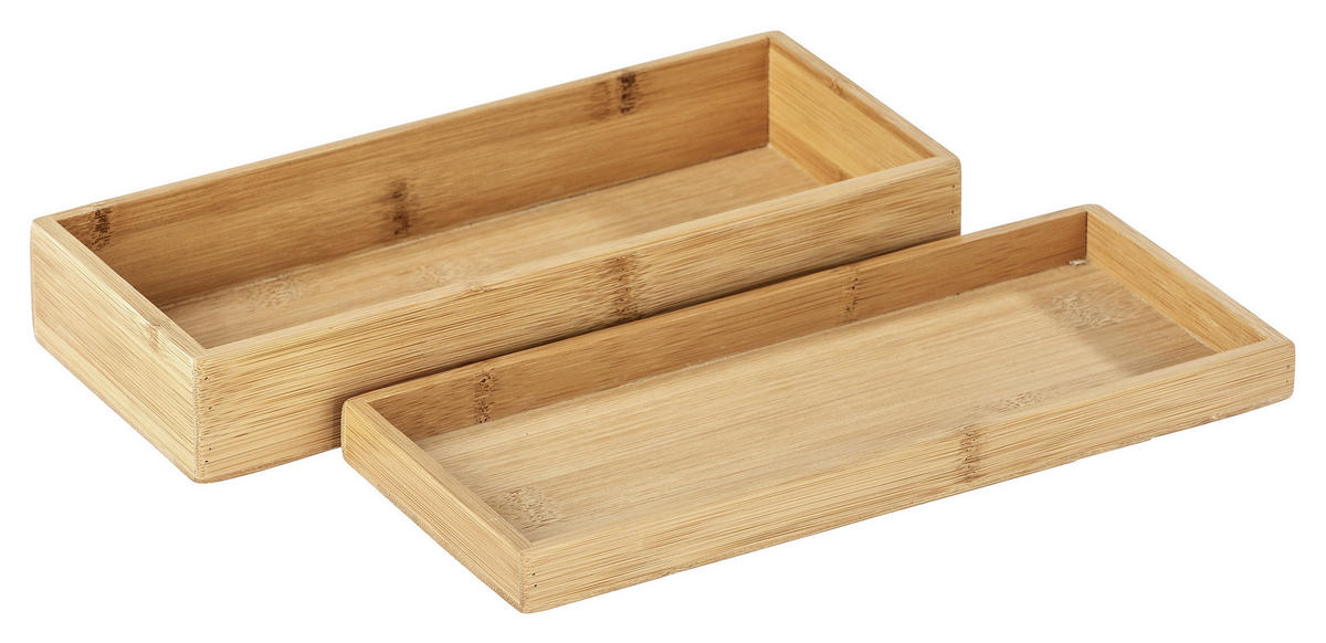 ORGANIZÉR hnědá - hnědá, Basics, dřevo (24/6/10cm)