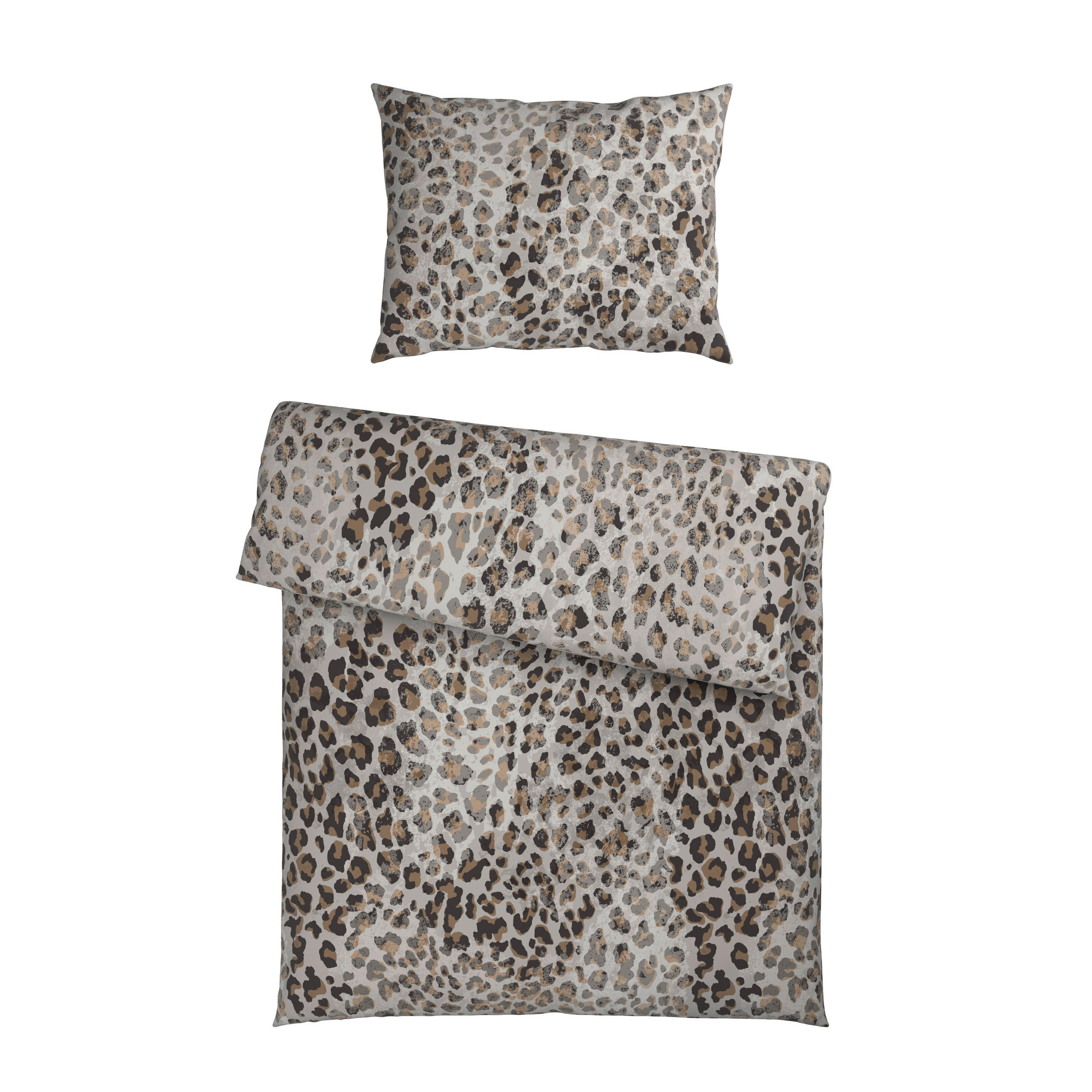 BETTWÄSCHE 2-teilig Flanell 140/200 cm  - Braun, Textil (140/200cm) - Dieter Knoll