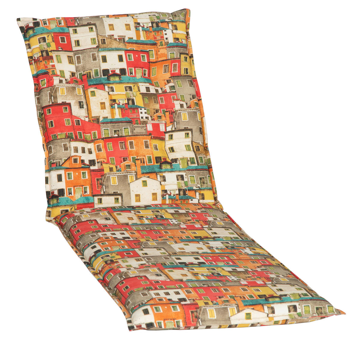 PODLOŽKA NA LEHÁTKO, 191/58/8 cm - oranžová/bílá, Basics, textil (191/58/8cm) - Gardenson