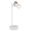 TISCHLEUCHTE - Weiss/Transparent, Design, Kunststoff/Metall (13,2/12/35cm) - Globo
