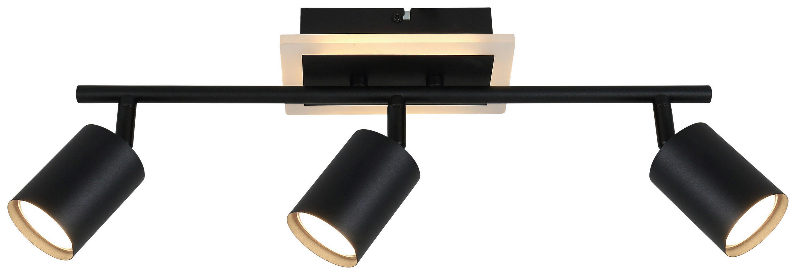 DECKENLEUCHTE 4.2 W    45/9,5/16 cm  - Schwarz, Trend, Kunststoff/Metall (45/9,5/16cm) - Novel