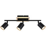 DECKENLEUCHTE 4.2 W    45/9,5/16 cm  - Schwarz, Trend, Kunststoff/Metall (45/9,5/16cm) - Novel