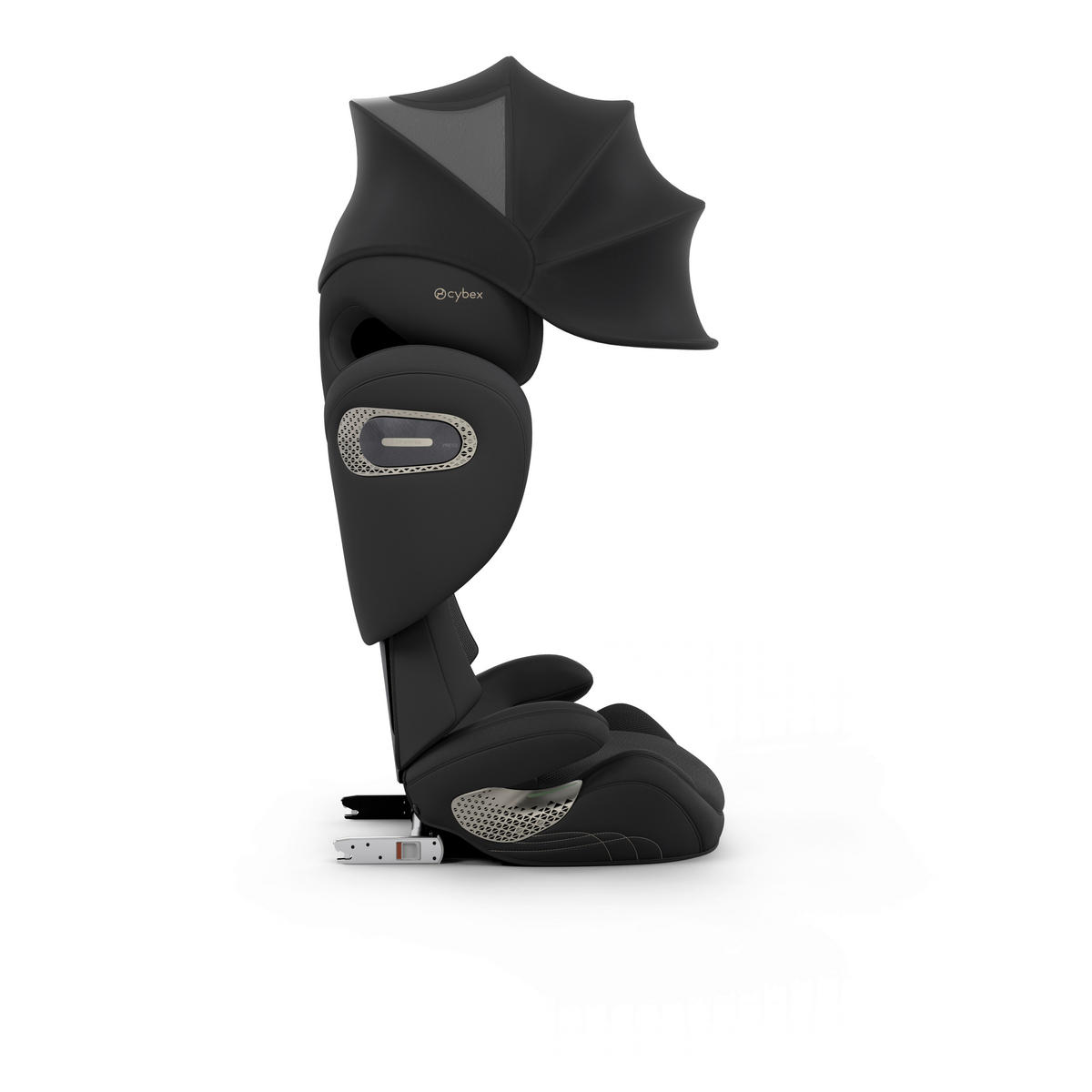 KINDERAUTOSITZ Solution S Style Sepia Black  - Schwarz, Basics, Kunststoff/Textil (42/49,5/61cm) - cybex PLATINUM