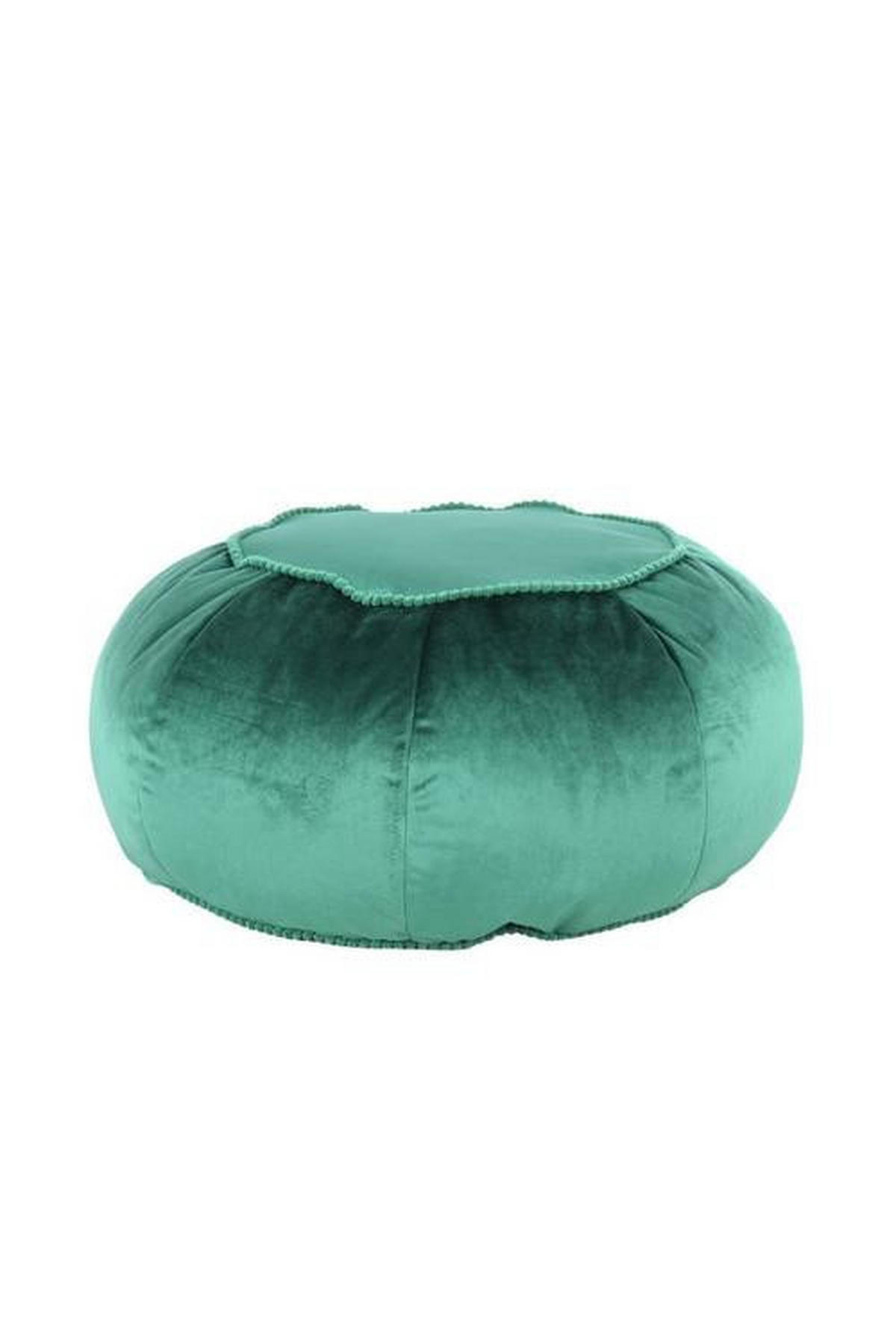 TABURETKA „PUFF“, 65/35/65 cm - zelená, Modern, textil (65/35/65cm) - Livetastic