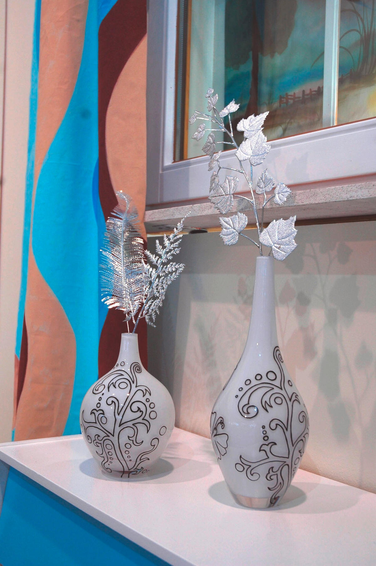 ACRYLFARBE - Blau/Gelb, KONVENTIONELL (14,5/12/1,5cm)