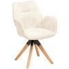 ARMLEHNSTUHL in Holz, Textil Naturfarben, Beige  - Beige/Naturfarben, MODERN, Holz/Textil (61/86/62cm) - Livetastic