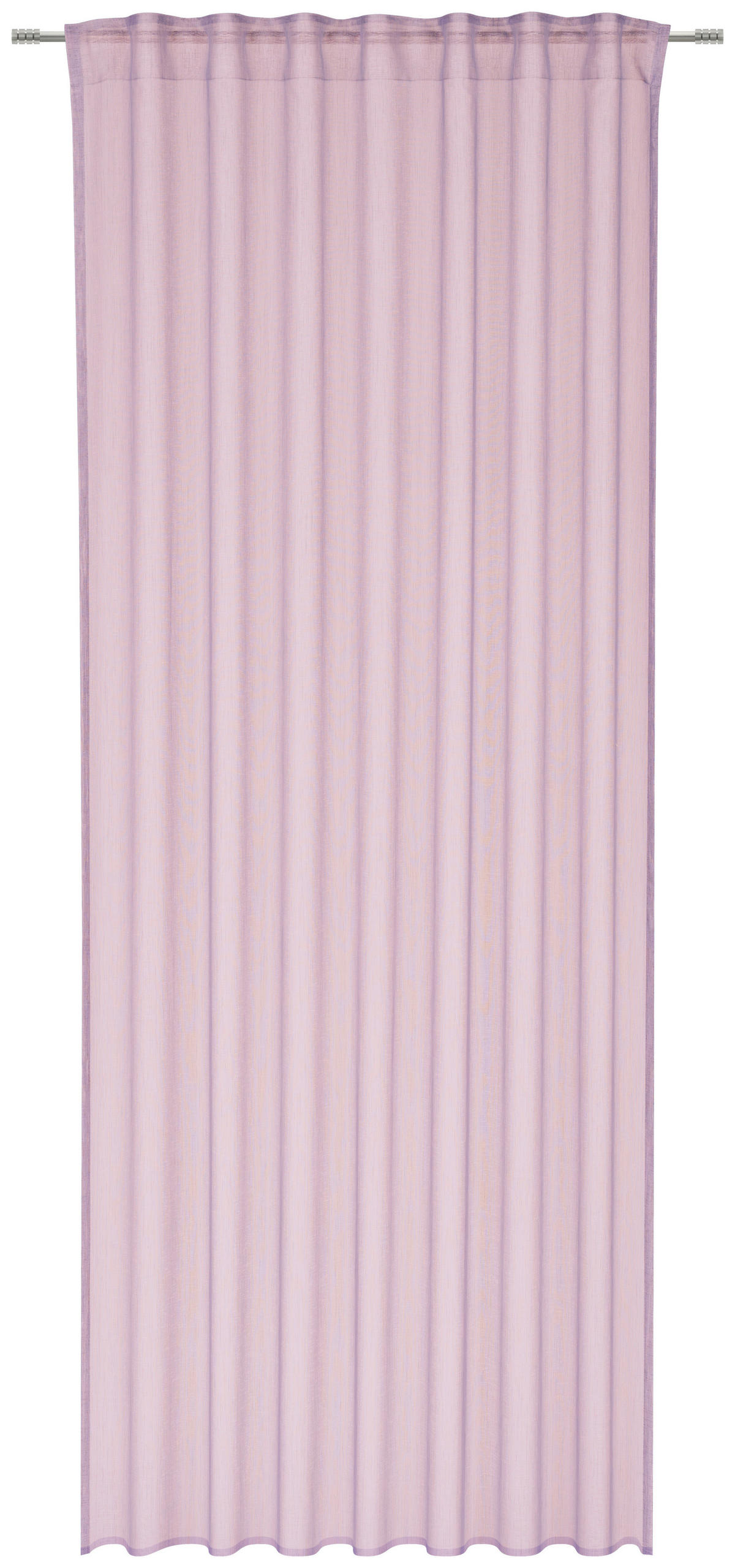 FERTIGVORHANG transparent  - Rosa, Basics, Textil (140/245cm) - Esposa