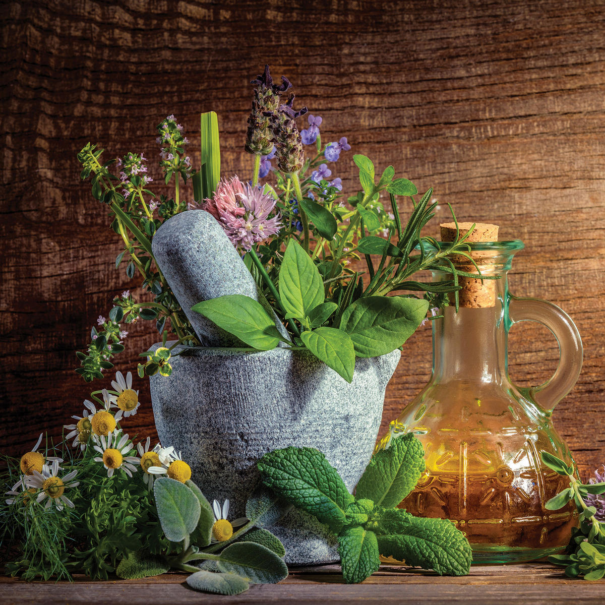 GLASBILD Gewürze  - Multicolor, Basics, Glas (50/50cm) - Euroart