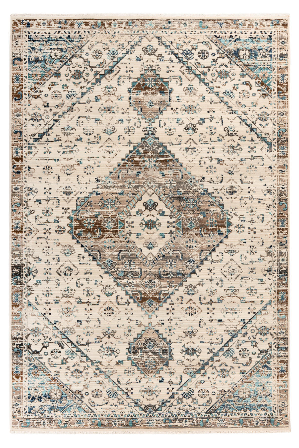 WEBTEPPICH 40/60 cm  - Beige/Creme, Design, Textil (40/60cm) - Novel