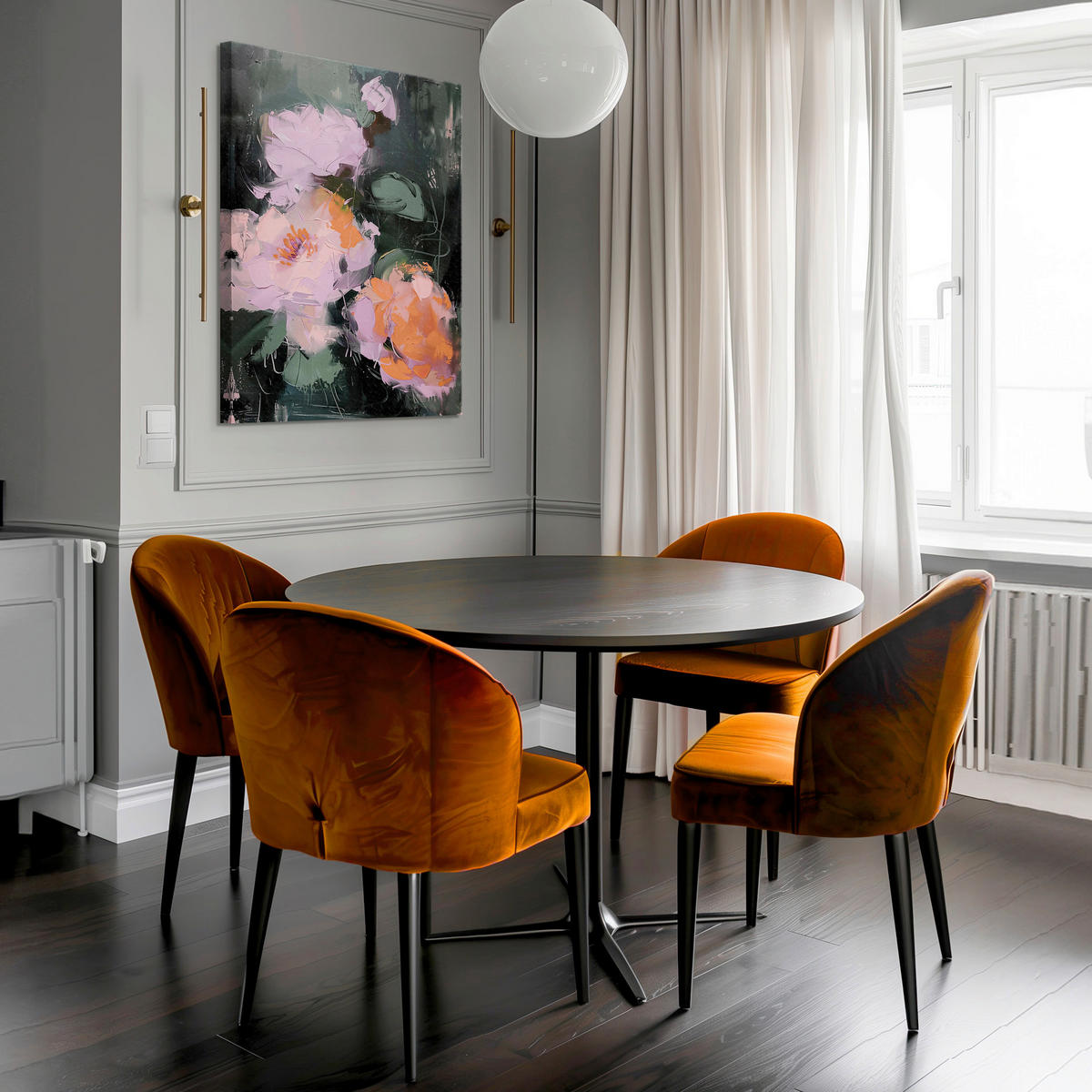 LEINWANDBILD Blumen 60/80 cm  - Multicolor, Basics, Holz/Textil (60/80cm)