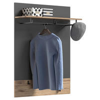 GARDEROBENPANEEL  in 90/117/25 cm  - Eichefarben/Grau, MODERN, Holzwerkstoff (90/117/25cm) - MID.YOU