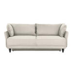 SCHLAFSOFA in Flachgewebe Naturfarben  - Schwarz/Naturfarben, MODERN, Holz/Textil (220/97/104cm) - Novel