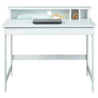 PÍSACÍ STÔL, biela, 110/69/76-91 cm - biela, Basics, drevo/kompozitné drevo (110/69/76-91cm) - MID.YOU