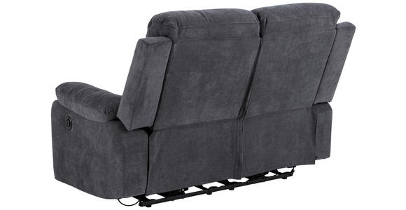 2-SITZER-SOFA Chenille Dunkelgrau  - Dunkelgrau/Schwarz, KONVENTIONELL, Textil/Metall (143,5/98/95cm) - Carryhome