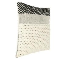 ZIERKISSEN  50/50 cm   - Creme/Schwarz, Basics, Textil (50/50cm) - Eglo