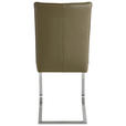 SCHWINGSTUHL  Lederauswahl, Stoffauswahl, Typenauswahl, Gestellauswahl  Echtleder  - Edelstahlfarben/Grün, Design, Leder/Metall (47/99/62cm) - Moderano