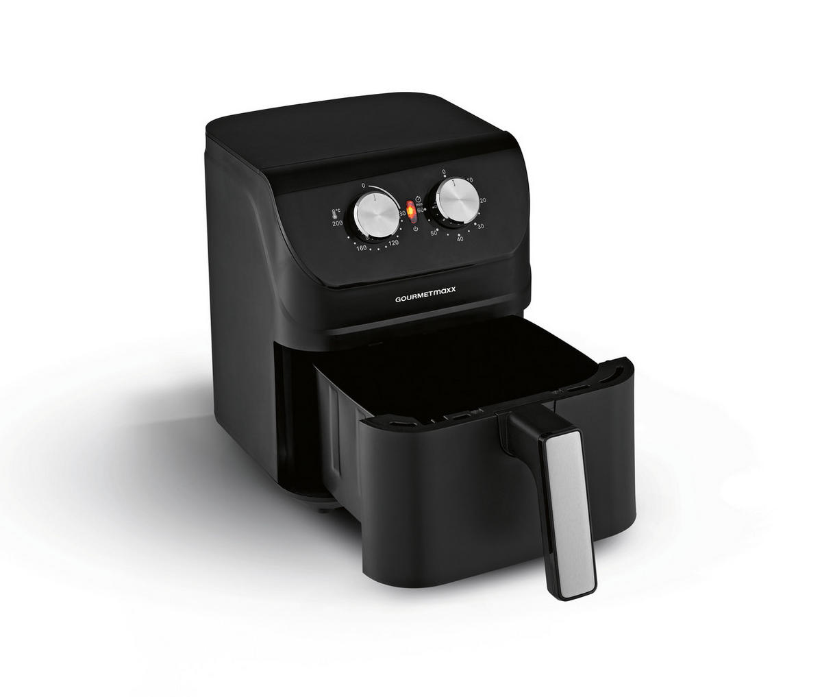 HEIßLUFTFRITTEUSE GOURMETmaxx 4 L  - Schwarz, Basics, Kunststoff (24/35/30cm) - GOURMETMAXX