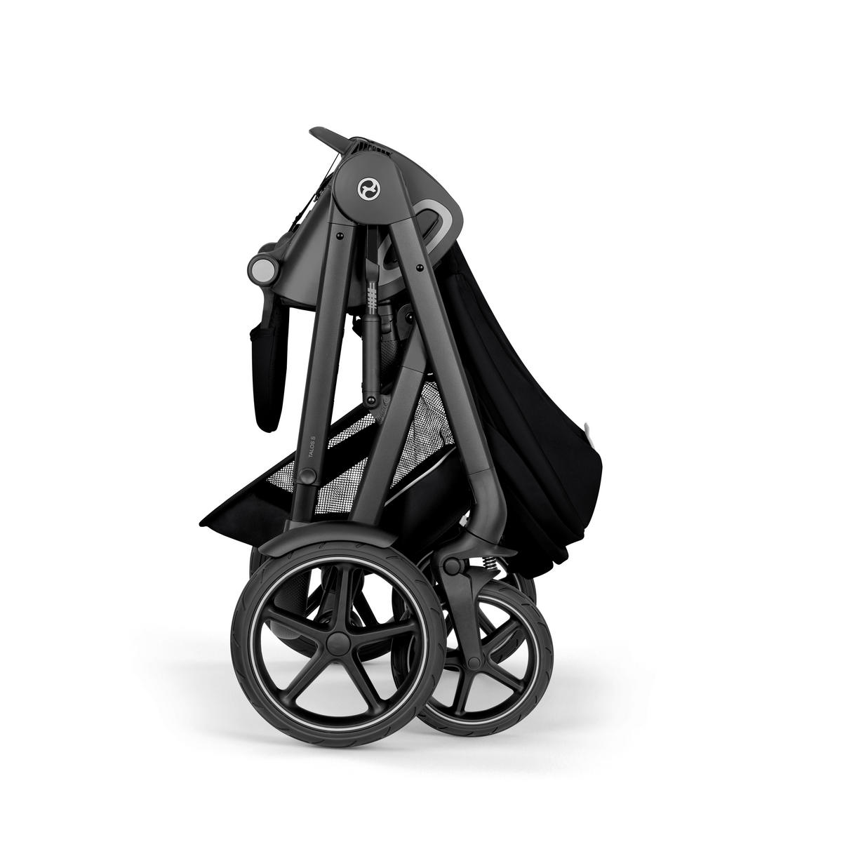 KINDERWAGEN Talos S BLK inkl. Fold-Carrycot  - Schwarz, Basics, Textil/Metall (93/60/115cm) - cybex GOLD