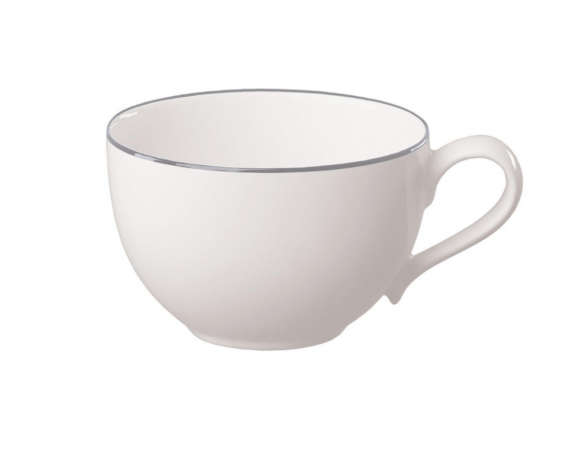KAFFEETASSE Grey Lines  - Weiß/Grau, KONVENTIONELL, Keramik (0,25l) - Villeroy & Boch