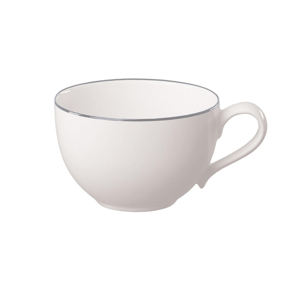 Thumbnail - Villeroy & Boch Kaffeeset Grey Lines, Weiß, Grau, Keramik, 18-teilig, 250 ml,250 ml, Essen & Trinken, Geschirr, Geschirr...