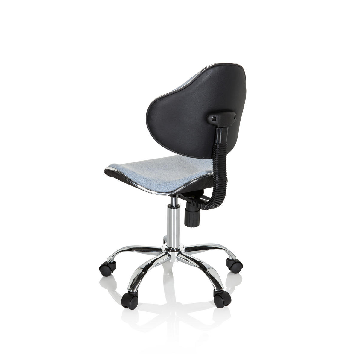 OTOČNÁ ŽIDLE PRO MLÁDEŽ, světle modrá - světle modrá, Basics, plast (47/87-98/49cm) - MID.YOU