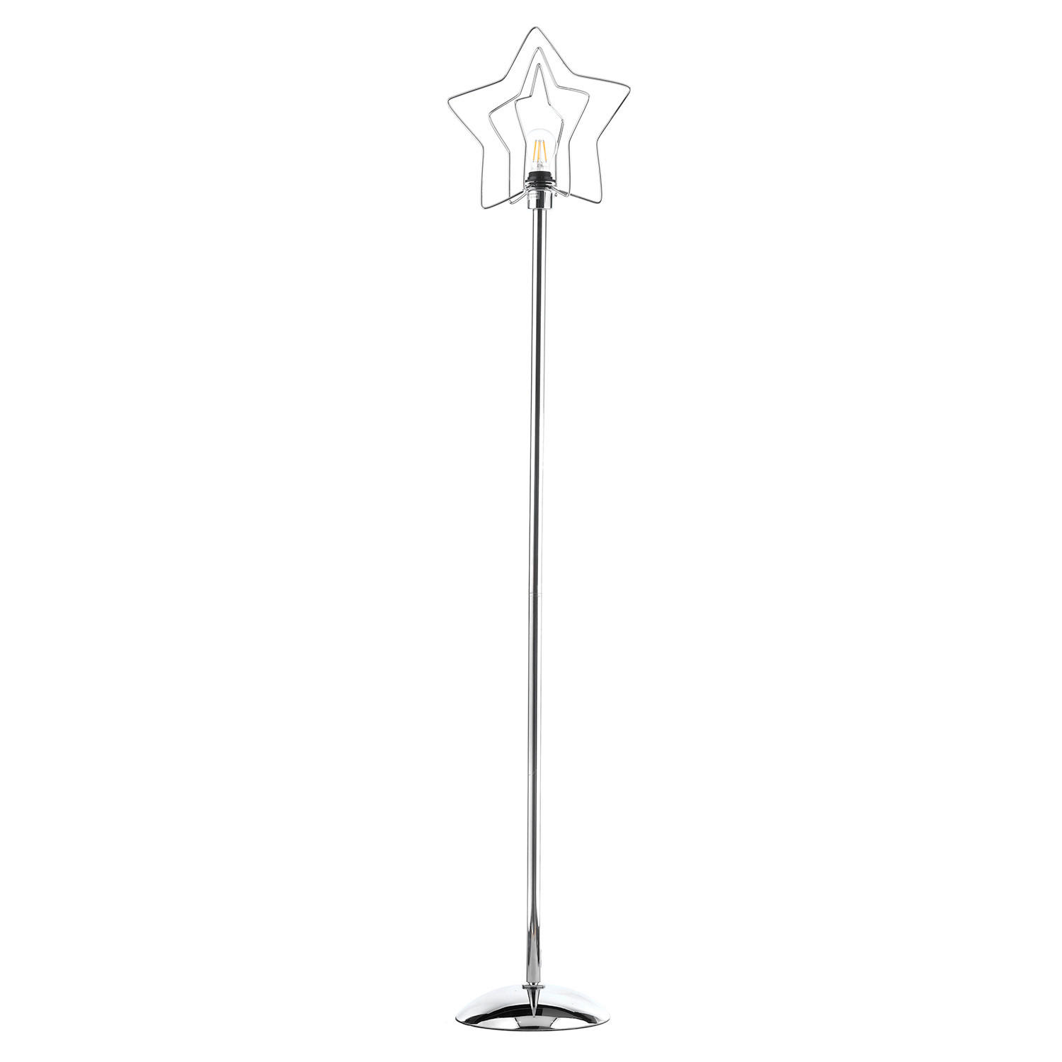 XXXLutz Stehleuchte Chrom 170 cm