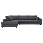ECKSOFA in Cord Graphitfarben  250/314 cm  - Schwarz/Graphitfarben, KONVENTIONELL, Kunststoff/Textil (250/314cm) - Carryhome