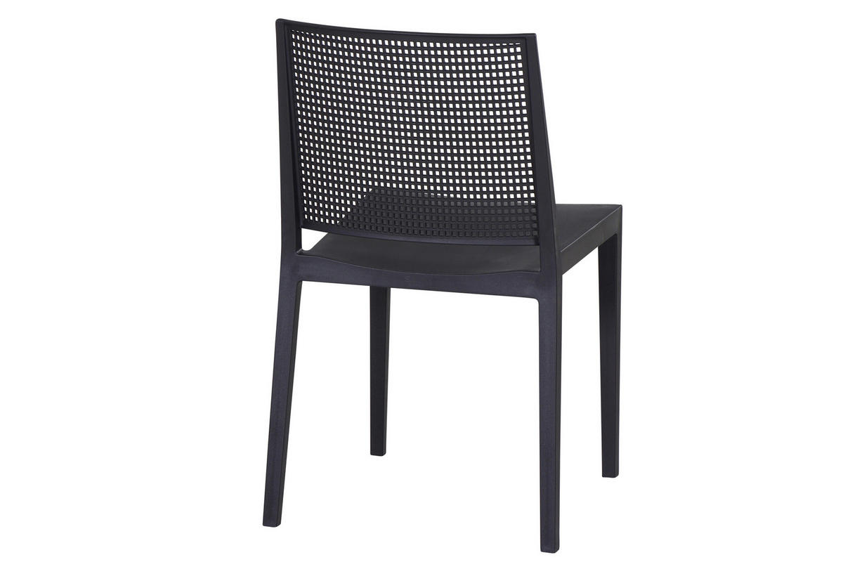 STAPELSTUHL in Kunststoff Anthrazit  - Anthrazit, Basics, Kunststoff (46/80/56cm) - Siena Garden