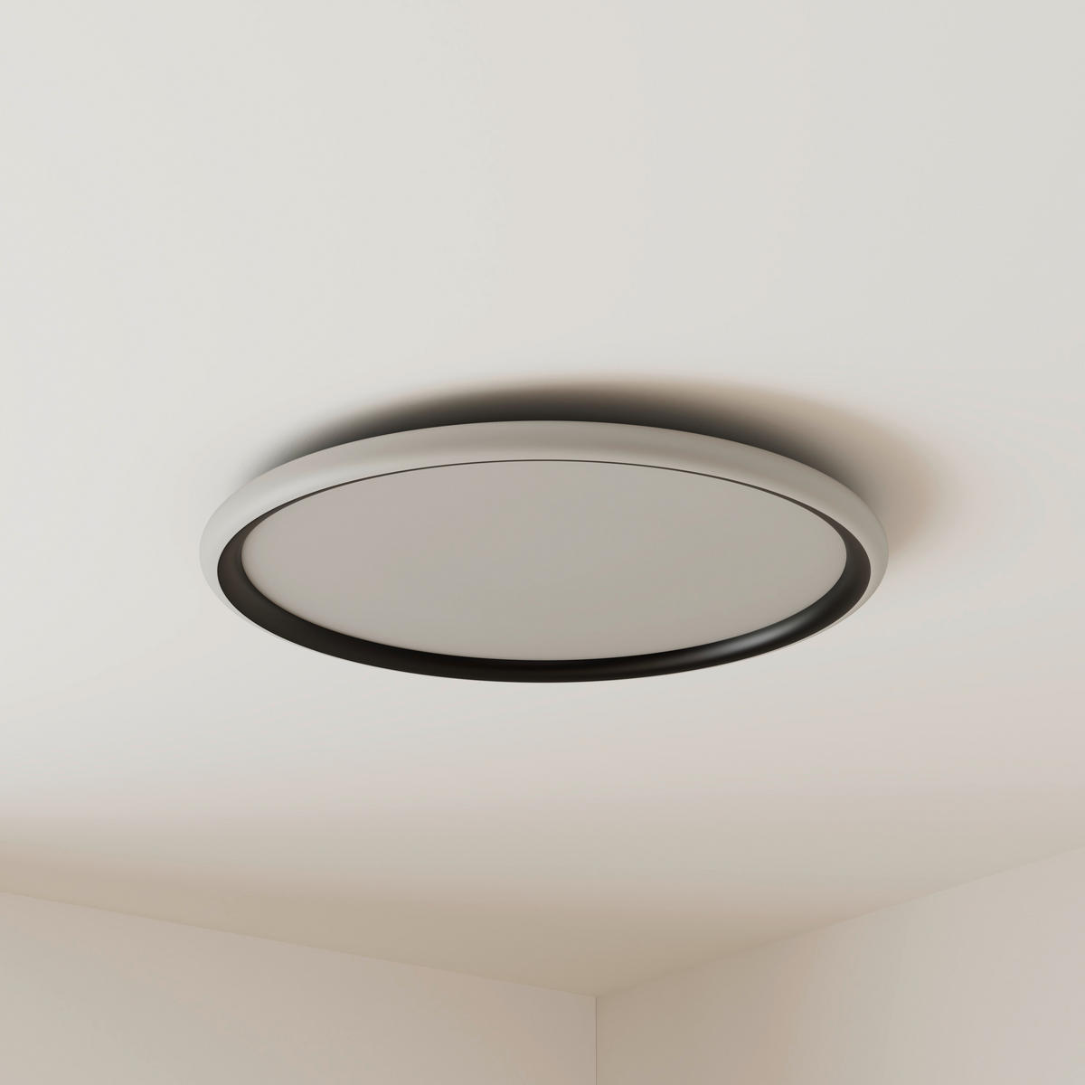 LED-DECKENLEUCHTE Rovinj 40/3,5 cm   - Schwarz, LIFESTYLE, Kunststoff (40/3,5cm) - Novel