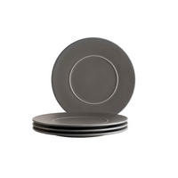 TELLERSET Unico 4-teilig  - Anthrazit, Basics, Keramik - Mäser