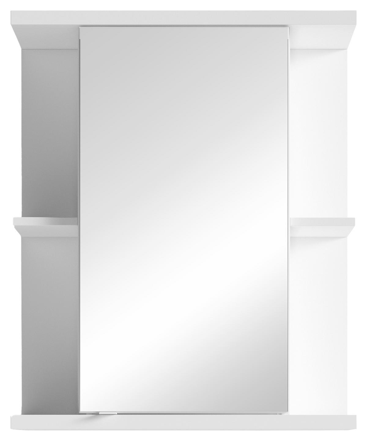 SPIEGELSCHRANK 60/70/25 cm  - Chromfarben/Weiß, MODERN, Glas/Holzwerkstoff (60/70/25cm) - MID.YOU