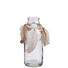 DEKOFLASCHE - Transparent/Altrosa, Glas/Textil (8/20cm) DEKOFLASCHE - Transparent/Altrosa, Glas/Textil (8/20cm)