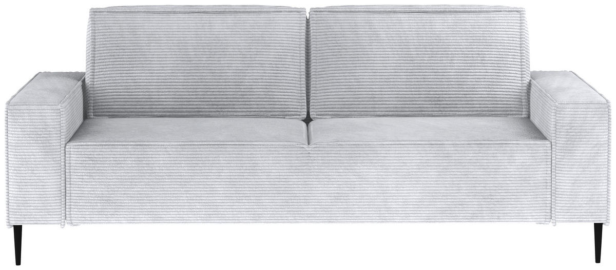 BÄDDSOFFA i vävt tyg silver  - silver/svart, Design, metall/textil (240/89/103cm) - MID.YOU
