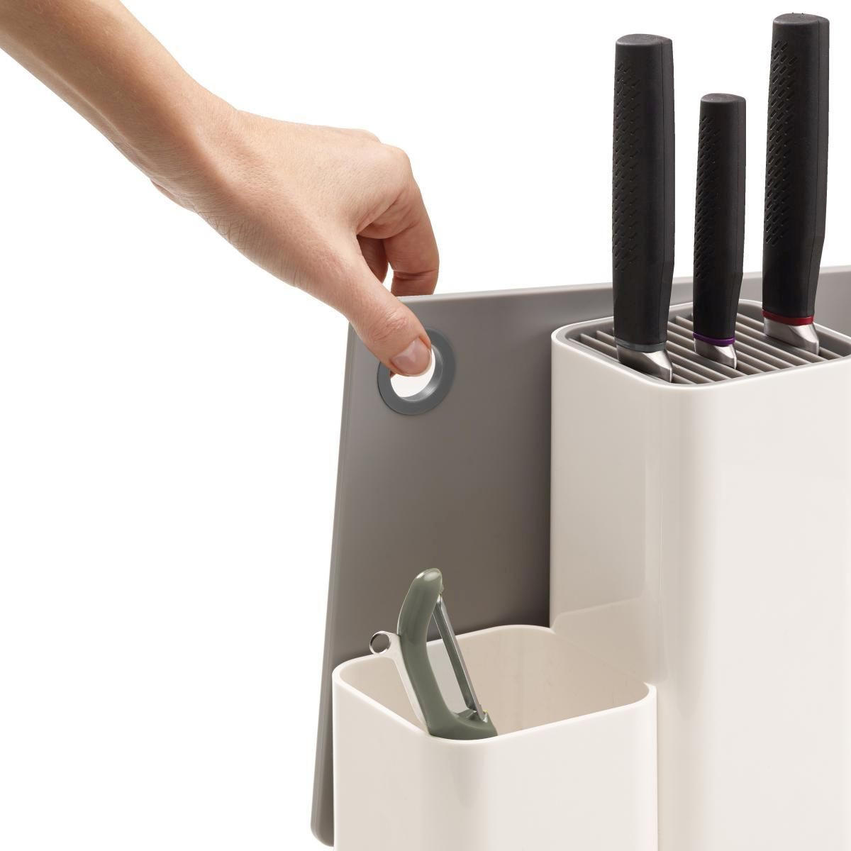 DRŽALO ZA KUHINJSKE PRIPOMOČK    13/22,7/30,8 cm                 - siva/bela, Konvencionalno, umetna masa (13/22,7/30,8cm) - Joseph Joseph