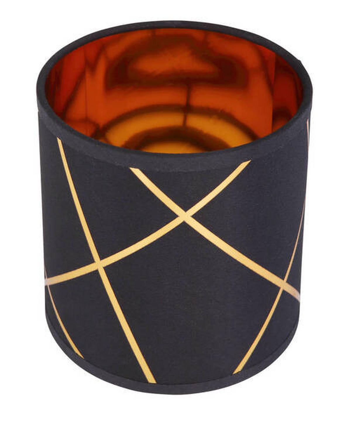 BODOVÉ SVÍTIDLO, 25 W/E27, 13/16/17 cm - černá/barvy zlata, Basics, kov/textil (13/16/17cm) - Globo