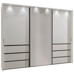 SCHWEBETÜRENSCHRANK  in Champagner  - Schieferfarben/Champagner, KONVENTIONELL, Glas/Holzwerkstoff (300/236/67cm) - Novel