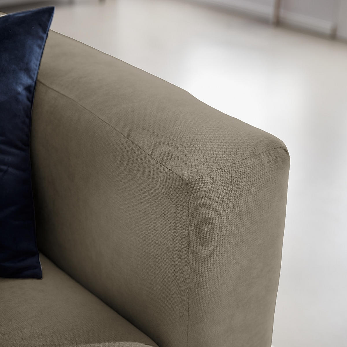 ECKSOFA in Struktur Dunkelgrau  - Dunkelgrau, Modern, Textil (255/72/160cm) - Trendmanufaktur