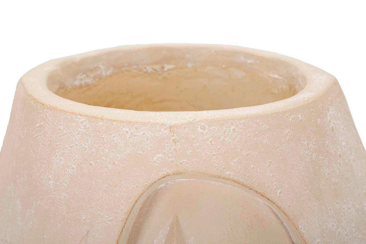 Vase Elegant B  - Gelb/Naturfarben, Basics, Kunststoff (24.5/26/20.5cm)