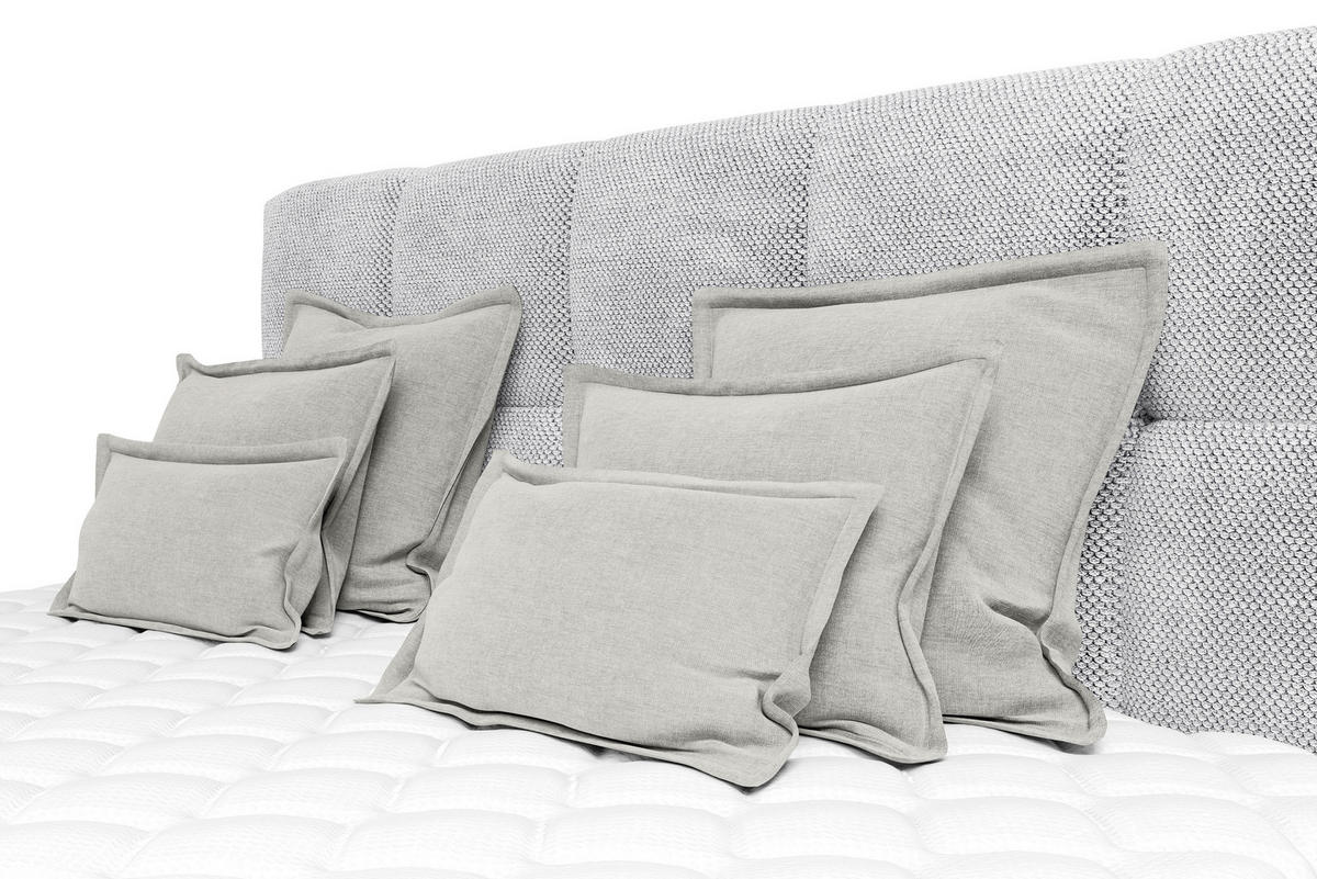 ZIERKISSENSET   70-50/60-25/10 cm  - Hellgrau, Modern, Textil (70-50/60-25/10cm) - MID.YOU