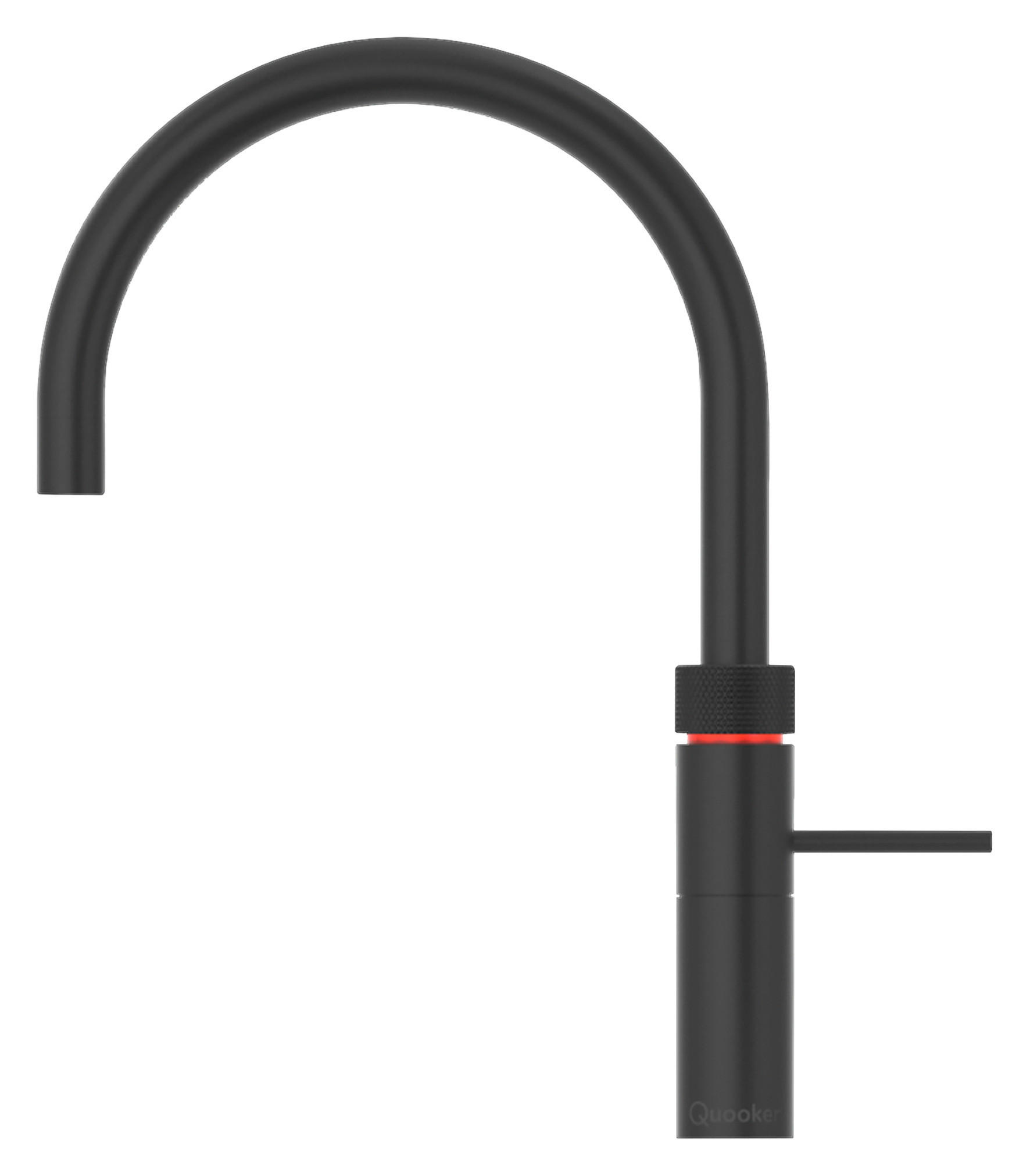 KÜCHENARMATUR Fusion Round  - Schwarz, Basics, Metall (4/36,6/25,1cm) - Quooker
