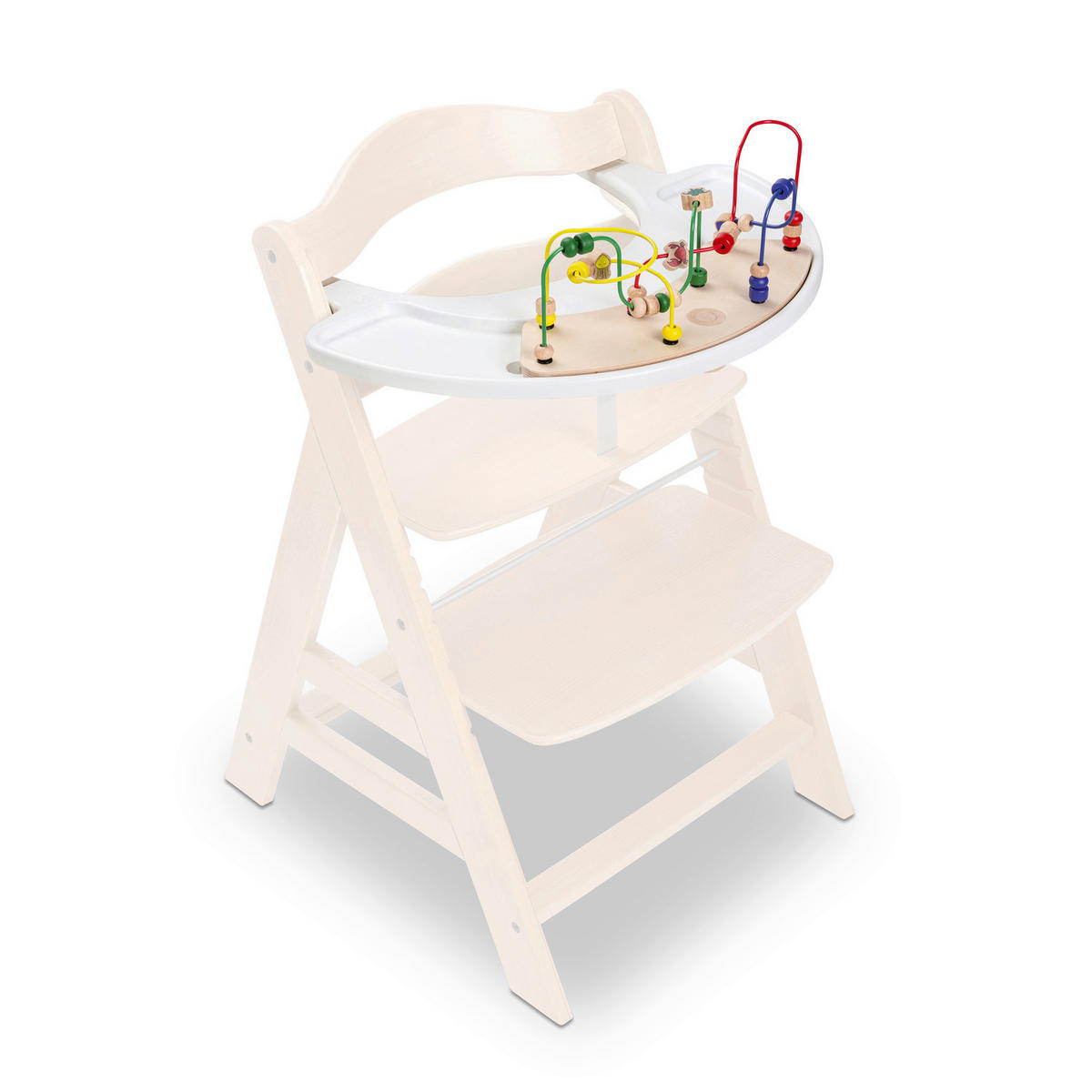 PLADENJ ZA HRANJENJE IN IGRO - bela/večbarvno, Basics, umetna masa/les (58/43/18,5cm) - Hauck