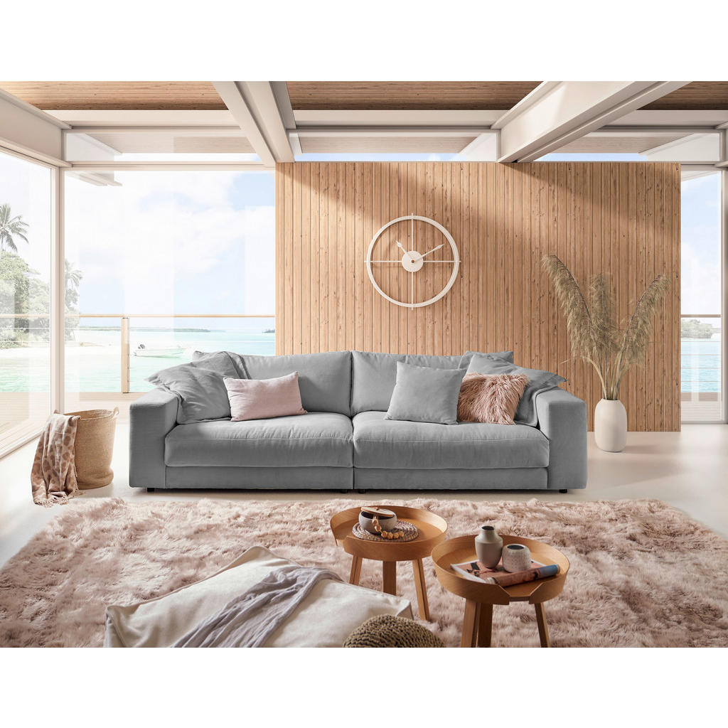Thumbnail - Pure Home Lifestyle Megasofa, Grau, Textil, 4-Sitzer, 290x86x127 cm, Blauer Engel, Goldenes M, Oeko-Tex® Standard 100, D...