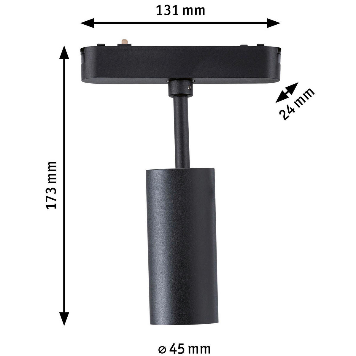 SCHIENENSYSTEM-STRAHLER Veya Zenor 17,3/13,1/2,4 cm  - Design (17,3/13,1/2,4cm) - Paulmann