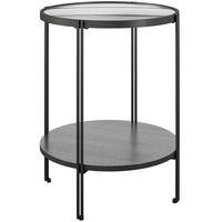 BEISTELLTISCH Metall, Glas, Holzwerkstoff  - Schwarz, Design, Glas/Holzwerkstoff (42/55cm) - MID.YOU