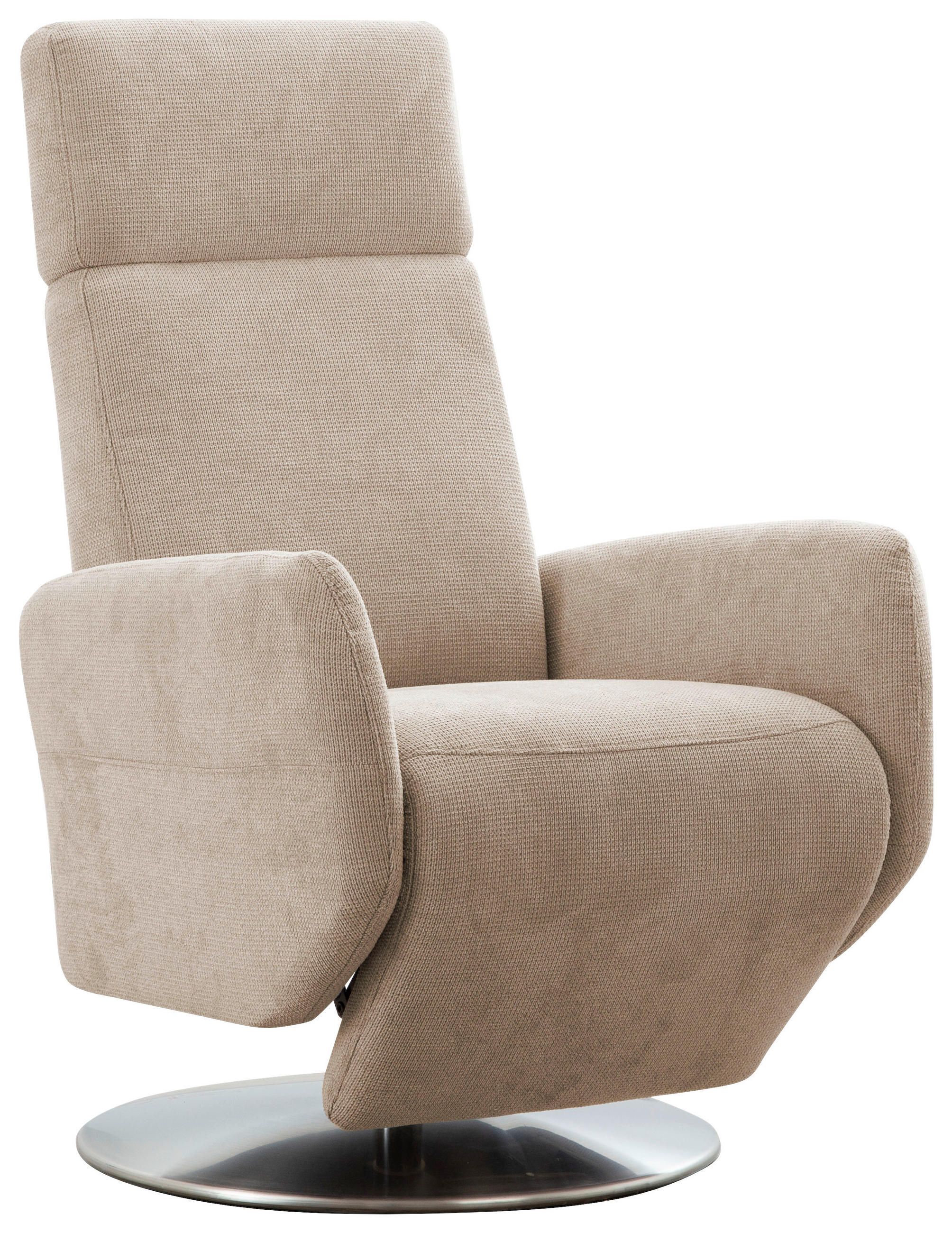 DREHSTUHL Flachgewebe Schlammfarben  - Chromfarben/Schlammfarben, KONVENTIONELL, Textil/Metall (71/110/82cm) - Sit & More